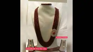 # New Collection Longer Beaded jewelry Design // Longer Ruby Beaded Necklace designs.ll