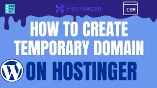 How to Create Temporary Domain on Hostinger | Free Temporary Domain Setup (2025) | bmfa web | BMFA