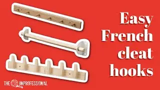 How to Make French Cleat Hooks | Easy DIY!
