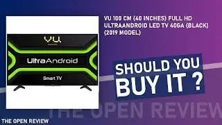 Vu 100 cm (40 inches) Full HD UltraAndroid LED TV 40GA (Black) (2019 Model)