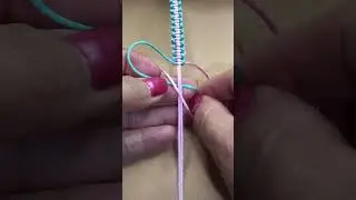 Pulsera de hilo nudo plano / macram&eacute; #43 #Shorts