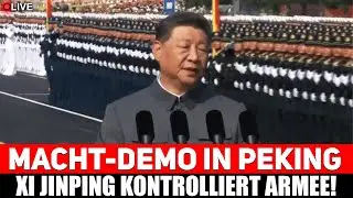 Xi Jinping Bei Der Parade &ndash; Pla-Kommandant Erstattet Bericht Im Auto!