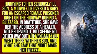 Rushing to her gravely ill son, a midwife delivered a baby for an escaped prisoner.