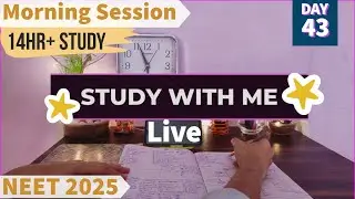 NEET STUDY LIVE: 🔥12-Hours Daily! STUDY WITH ME🎯| STUDY WITH ME LIVE NEET Marathon! #livestudywithme