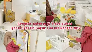 Rapikan Cucian Kering, Bongkar Belanja Sayur, Menata di Food Container & Kulkas, Bersih-Bersih Dapur