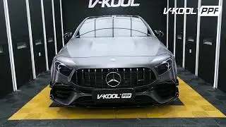 V-KOOL PPF Matte установлен на Mercedes AMG A 45 S (Mountain Grey)