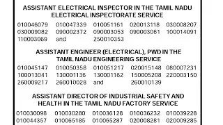 Tnpsc combined engineering services examination 2019 / final result