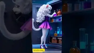 Magical water cat part 1...wait for end 😱 #ai #aicartoon #aicatstory #aivideo #asmr #trendingcat