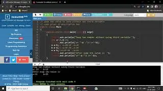 swap two value using without third variable