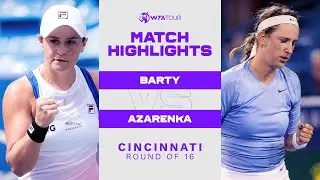 Ashleigh Barty vs. Victoria Azarenka | 2021 Cincinnati Round of 16 | WTA Match Highlights