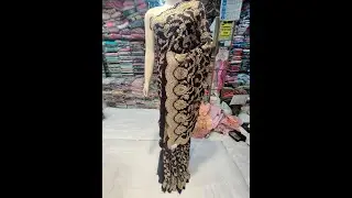 N-70 Wine color saree || jaal work || Original stone || Chiffon fabric...