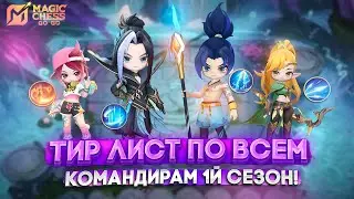ТИР ЛИСТ ПО ВСЕМ КОМАНДИРАМ 1Й СЕЗОН! МАГИЧЕСКИЕ ШАХМАТЫ MAGIC CHESS GO GO
