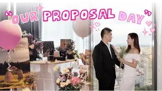[Propose Vlog] 💕💍30대 장기커플 현실 프로포즈 브이로그 | 서프라이즈 프로포즈💐 | 셀프 웨딩스냅 📸| 마무리 마라탕😋