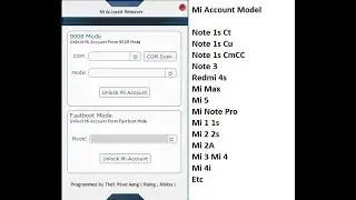 Mi Account Remove Tool From 9008 Mode & Fastboot