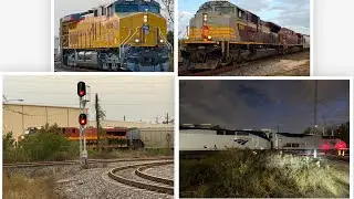 Tower 26 Railfanning 11/29/2025 (ft. CP 7018 and Amtrak at dusk)