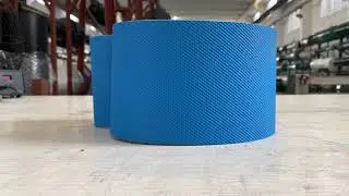 Blue diamond pattern food grade conveyor belt
