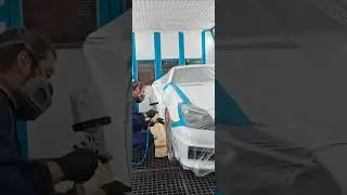Painting a mercedes AMG wing blending 