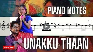 Unakku Thaan - PIANO NOTES - Piano Cover | Chithha | Siddharth | Santhosh Narayanan | vithu music