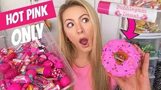💗💅🏽 My HOT PINK lip balms Decide what I eat for 24 Hours!