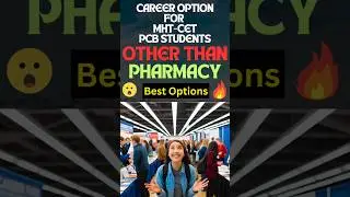 👨&zwj;🎓Best Career Options for MHT-CET PCB Students | Career Option for PCB Students |  #careeroption
