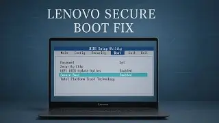 [LENOVO] Как решить проблему с отключенным статусом безопасной загрузки на ноутбуках Lenovo