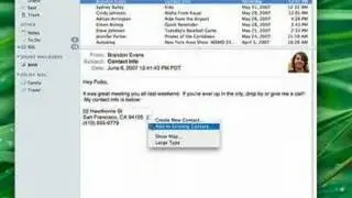 MAC OS X 10.5 Leopard - Mail Preview