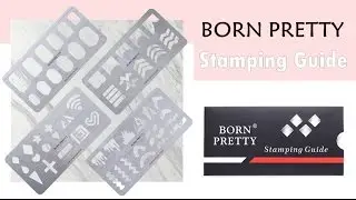 BornPretty Stamping Guide Templates Stainless Steel Nail Art Manicure