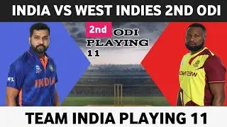 INDIA VS WEST INDIES 2ND ODI  PLAYING 11|| ind vs wi 2nd odi playing 11 #shorts