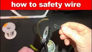 How to safety wire RC Jet fuel fittings 