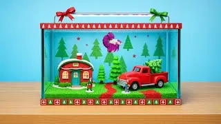 I Built a CHRISTMAS TANK with Candy Cane Sand Art! 🎄🎅