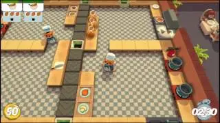 Overcooked, level 6-2, singleplayer, 3 stars