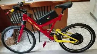 Cannondale Super V 1000,1500 watt e-bike build.
