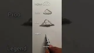 DRAW a cloud Like a PRO!☁️😀#art #drawing #youtubeshorts #shorts #trending #viral #sky #@ArtwithBir_9