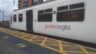 321 357 and 321406 arrive and depart from Chelmsford P1