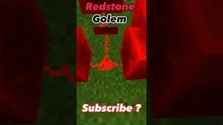 Redstone Golem 😱|| #shorts #minecraftshorts #minecraft #samgaming94