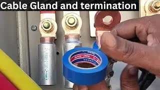 Cable gland and Termination!DEWA Electric cable Gland & Termination#electrical #cable 