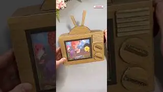 make a cardboard tv toy | diy origami craft #shorts #toytv