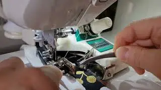 ルビーロックミシン R-LC31 ミシンに取り付ける 切りながらロックミシン掛け