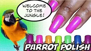 The Best and Brightest Neon Nail Polishes? Parrot Polish's Welcome to the Jungle Collection