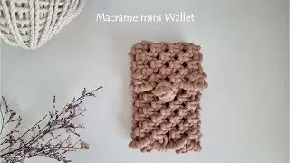 [Sub] DIY Macrame Card Wallet / Mini Wallet / Macrame Purse 마크라메 카드지갑 / 파우치 만들기