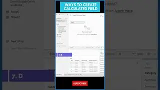 Part 2 || 8 Ways to create a Calculated Field in #tableau || #tableaututorial