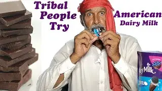 Tribal People Try American  Dairy Milk Oreo for the First Time
