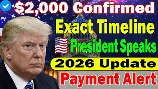 $2,000 Stimulus Payment Update 2026 | President Reveals Exact Date & Eligibility Details