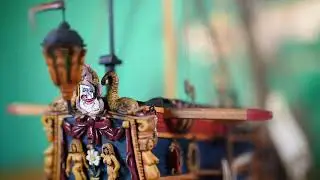 Whaling Ship (Sailing ship 1700 Century) -Green Screen- Back View 001