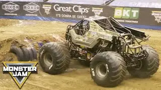 Monster Jam forward-momentum backflip! | Kayla Blood in Soldier Fortune | Monster Jam
