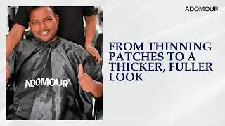 How to Cover Bald Spots & Thinning Hair | Adomour Hair Concealer Tutorial