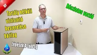 RO 800 Comfort és Obsidian átfolyós víztisztító beszerelése | Részletes verzió