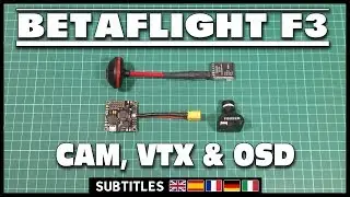 Betaflight F3 FC - CAM, VTX, OSD & SmartAudio