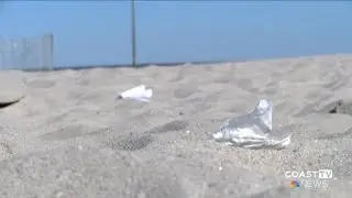 Concerns for litter on the beach in Lewes
