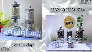 💎DIY: CÓMO HACER Lindos RECIPIENTES PARA EL BAÑO Reciclando Recipientes de Cristal | DIY Organizador